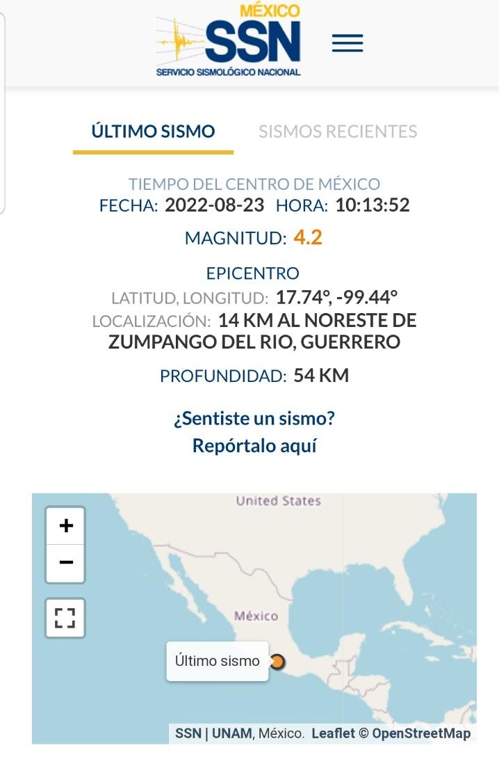 SPCGRO activó protocolos por sismo en Zumpango