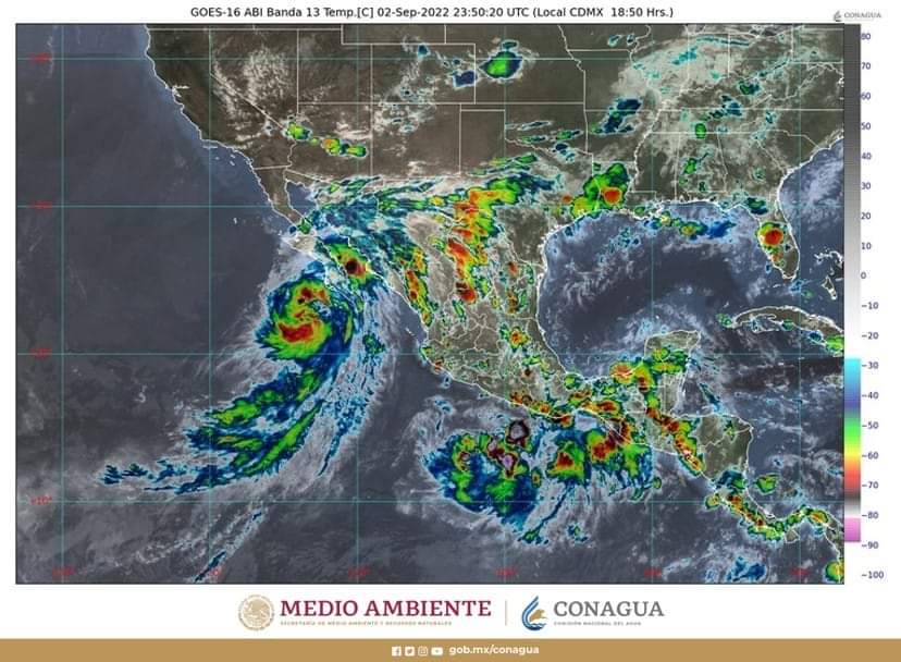 Informa SMN posibilidad de lluvias puntuales intensas esta noche y madrugada de mañana