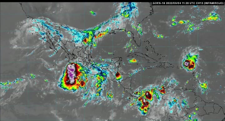 Depresión Tropical “Doce-E” se intensificó a Tormenta Tropical “Kay” Depresión Tropical “Doce-E” se intensificó a Tormenta Tropical “Kay”