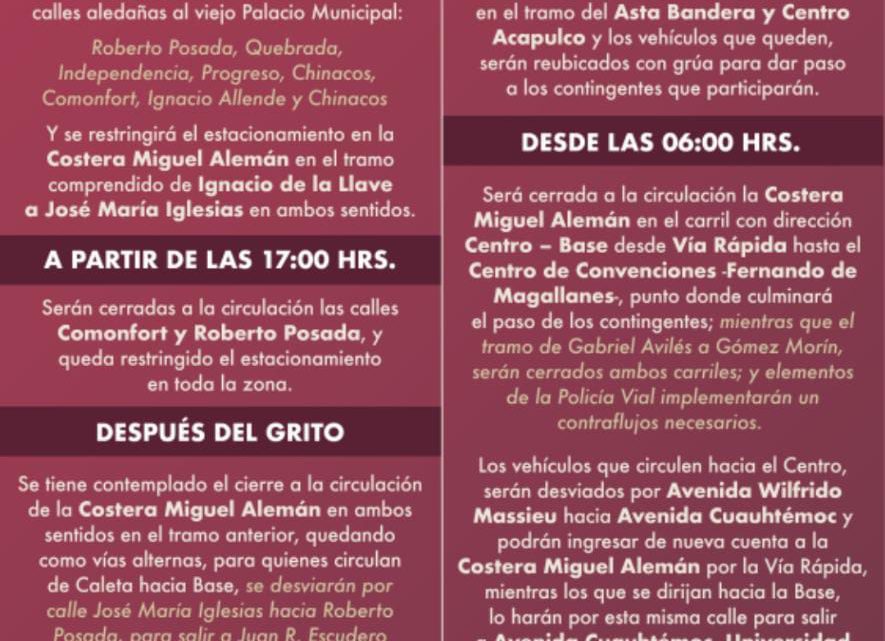 Implementará Gobierno Municipal dispositivos viales por festividades patrias Implementará Gobierno Municipal dispositivos viales por festividades patrias