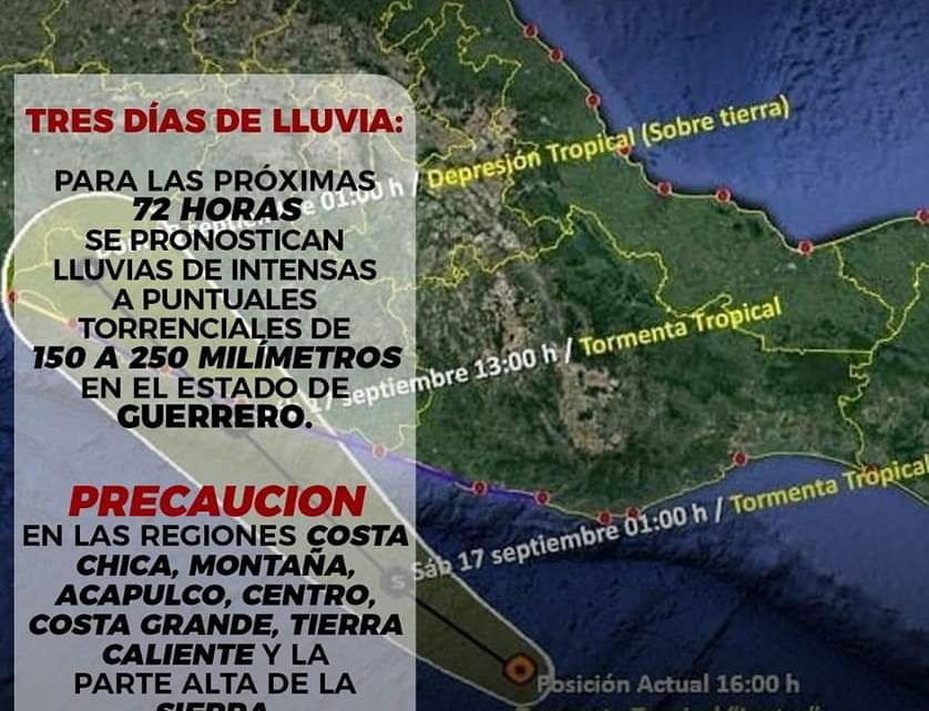 Declara Gobernadora  sesión permanente al Consejo de Protección Civil en Guerrero por  “Lester”