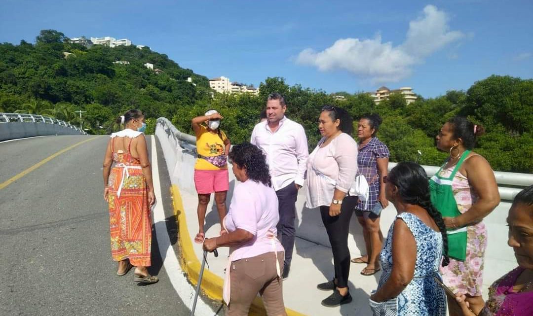 Santos,Guerrero visita zona El Pueblito para evaluar y atender necesidades de prestadores turísticos