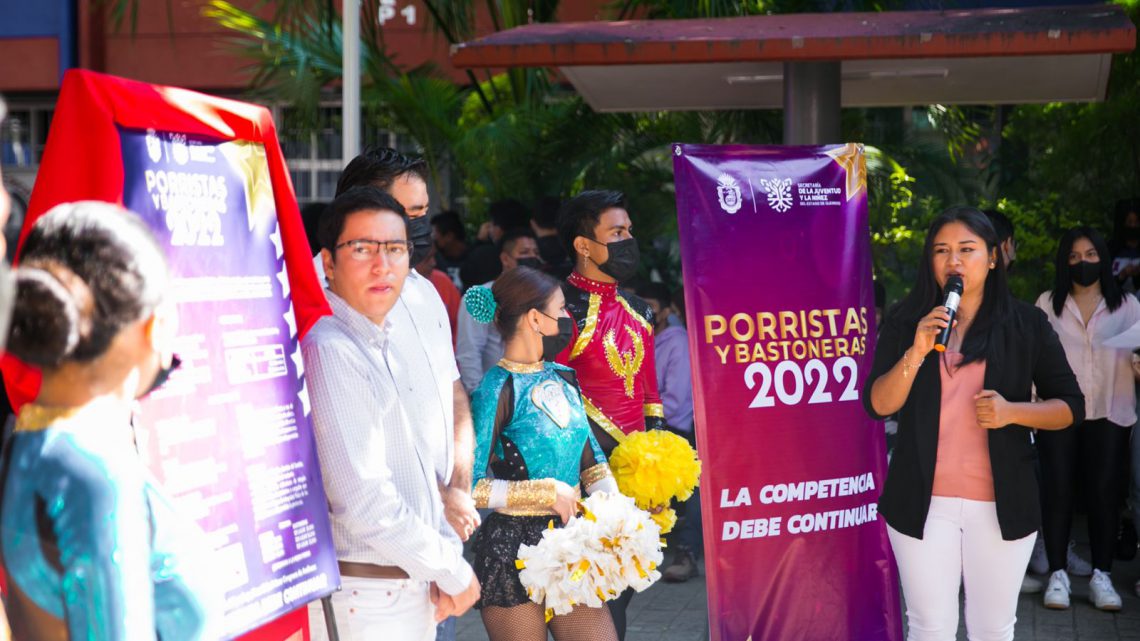 Presenta la titular de la Sejuve la convocatoria para el Concurso de Porristas y Bastoneras 2022