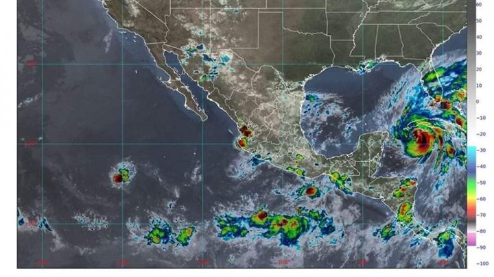 Se esperan lluvias muy fuertes esta noche para Guerrero