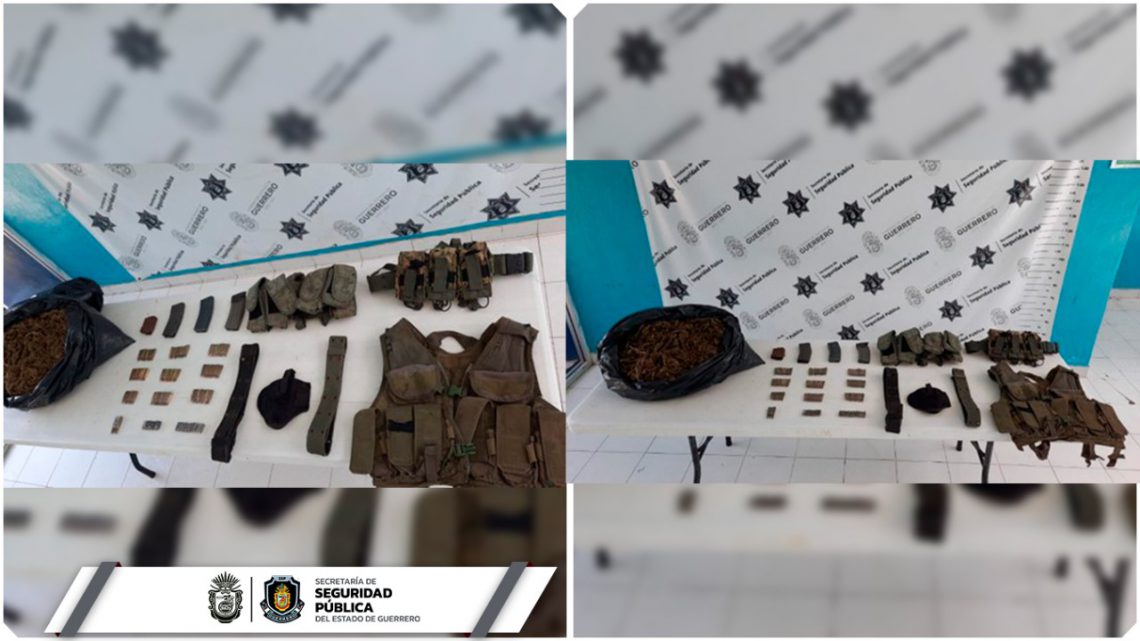 Asegura la Policía Estatal droga y armas en Cutzamala de Pinzón Asegura la Policía Estatal droga y armas en Cutzamala de Pinzón