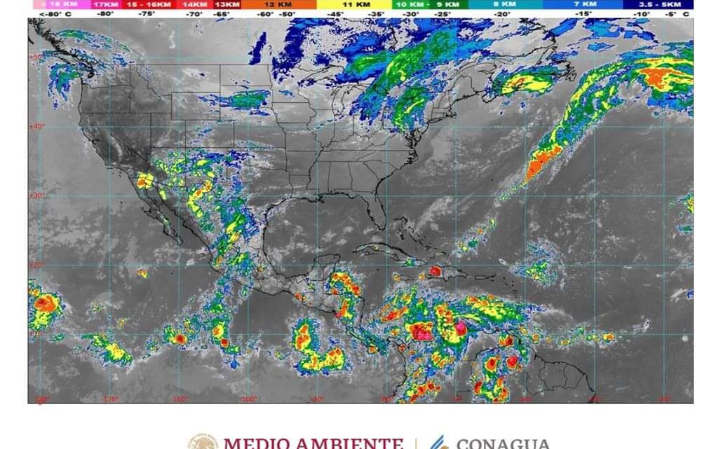 Prevé SMN lluvias fuertes en la entidad