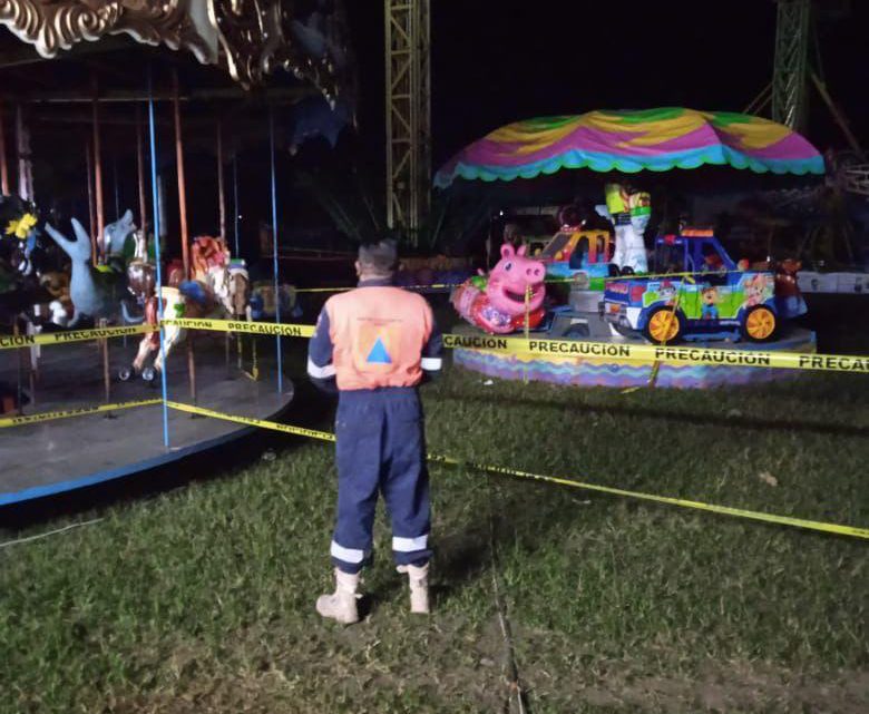 Son 25 lesionados por accidente de juego mecánico en  Feria de Teloloapan