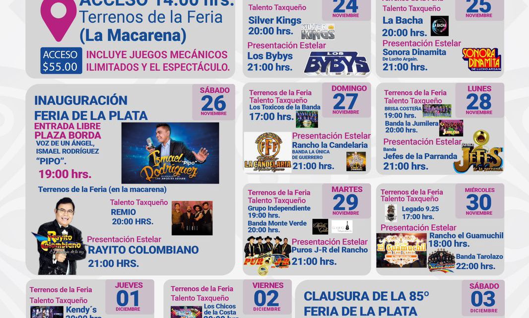 Listo Taxco para Feria Nacional de la Plata Listo Taxco para Feria Nacional de la Plata
