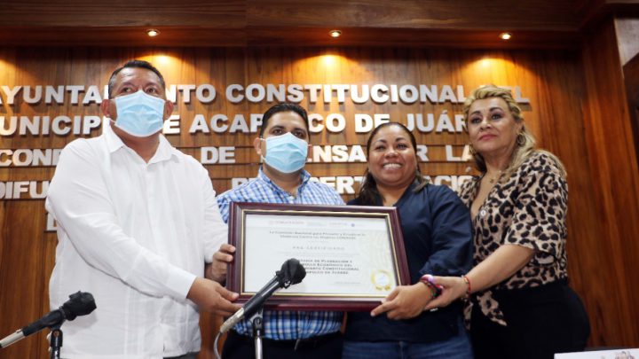 Recibe Gobierno de Abelina López, pre certificación como un espacio libre de violencia