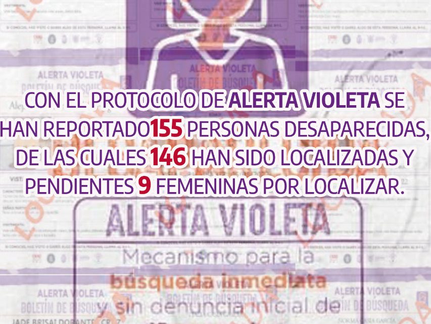 La alerta Violeta, efectiva en un 94 por ciento en Guerrero