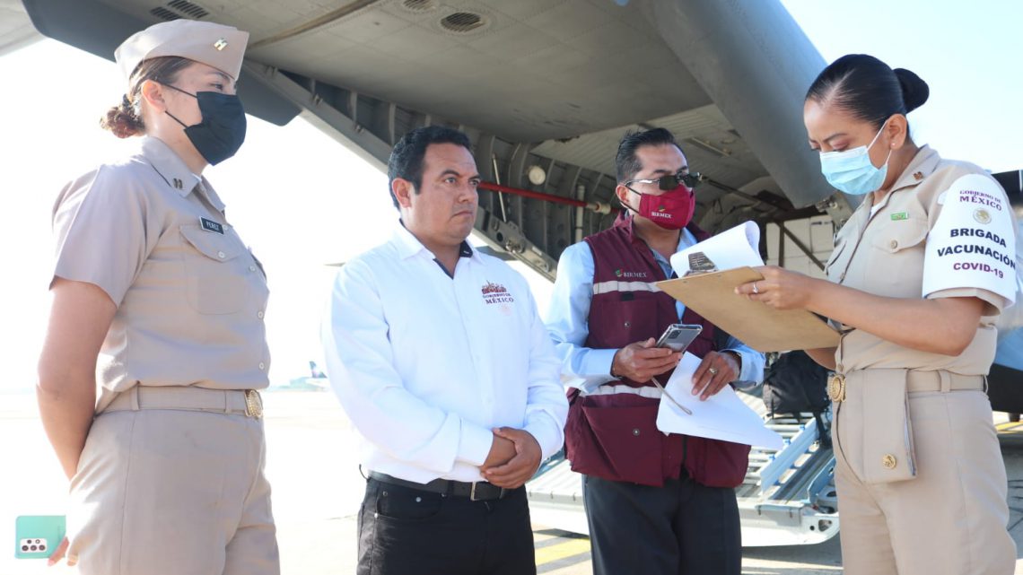 Llegan a Guerrero 114 mil vacunas contra Covid-19