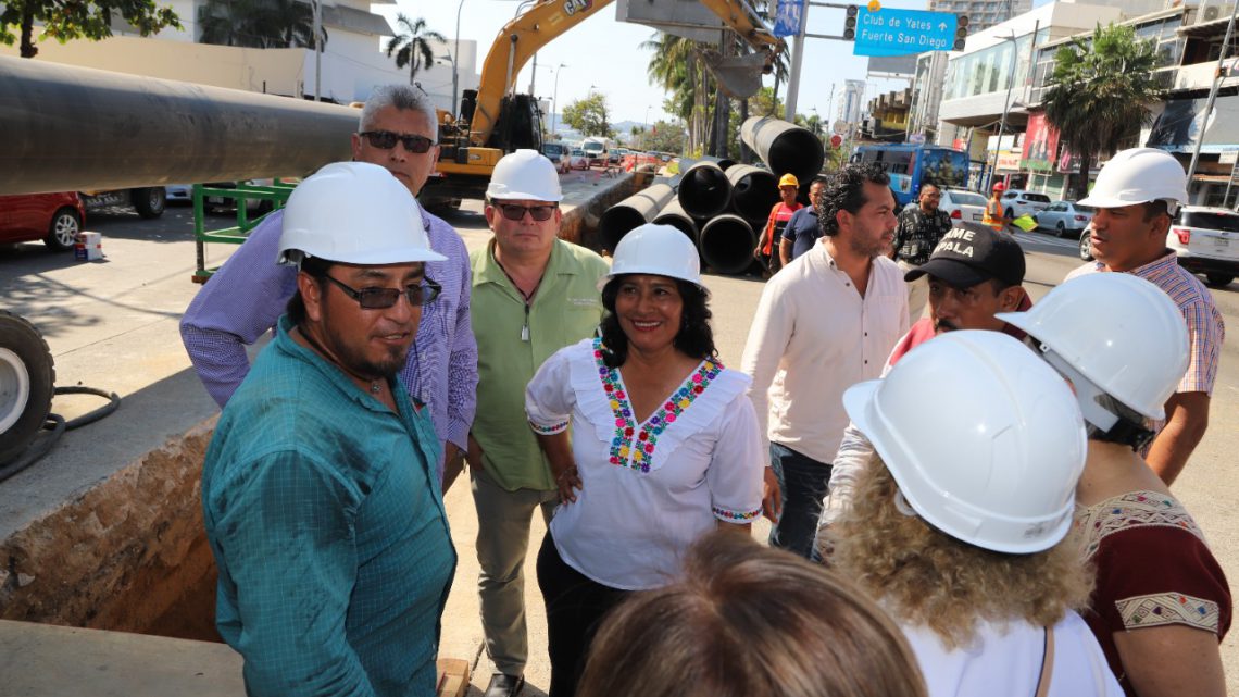 Supervisa Abelina López, trabajos del colector Nao- Trinidad