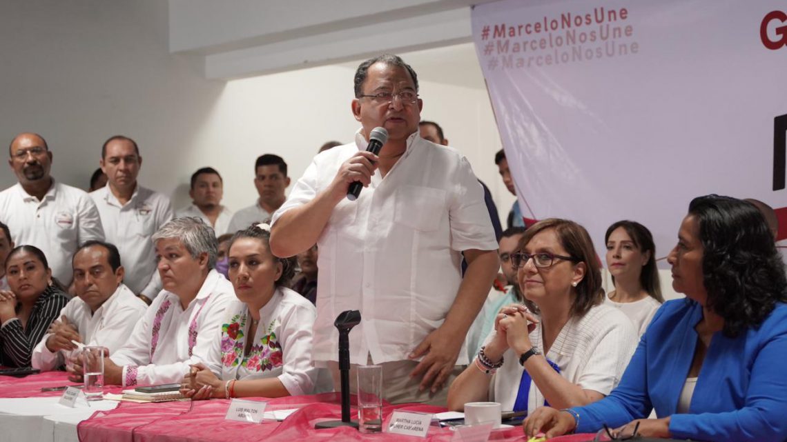 Cierran filas expresiones de apoyo a Marcelo Ebrard en Guerrero