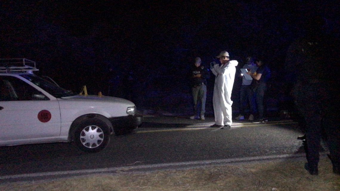 Matan a un taxista frente a pasajeros en El Naranjo, en Iguala