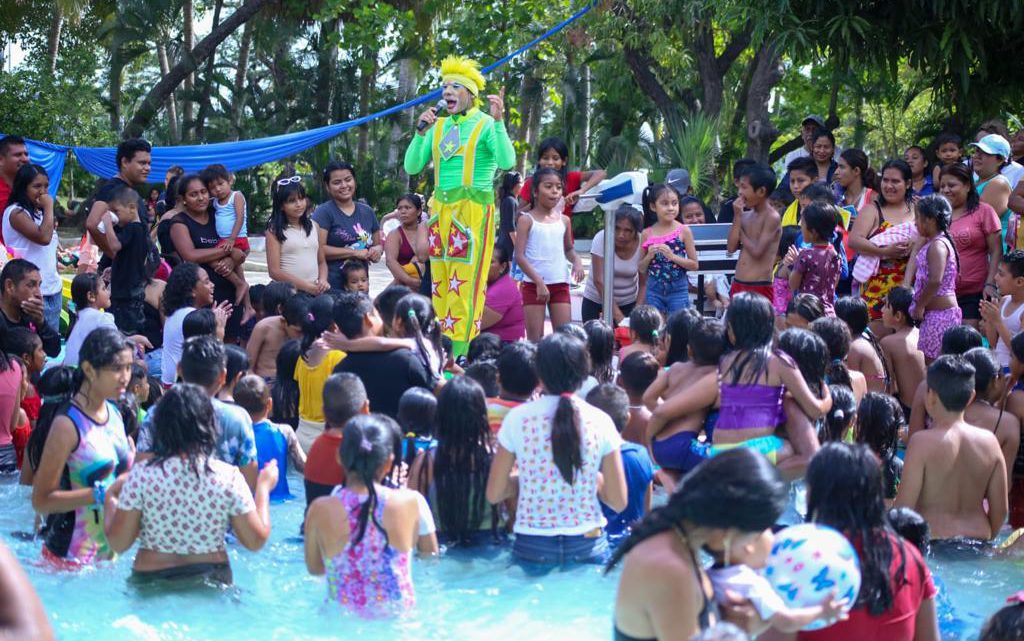 Todo un éxito los festejos por el Día de la Niñez, en el Parque Papagayo