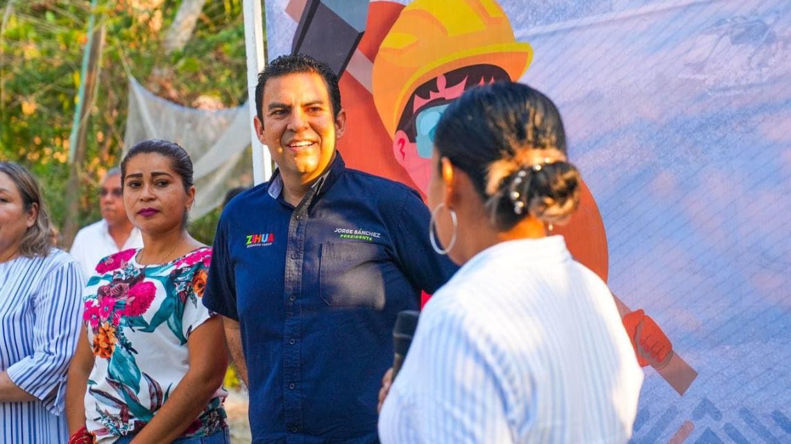 Colonia La Joya tendrá nuevo andador iniciado este martes por el presidente Jorge Sánchez Allec
