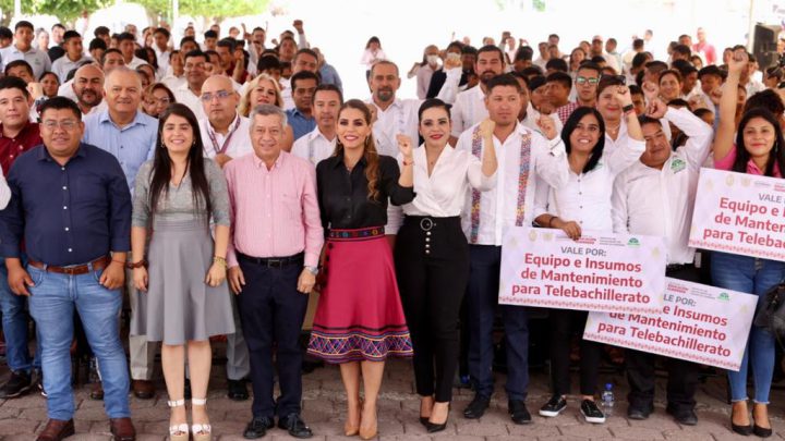 Entrega Gobernadora más de 8 MDP en insumos y equipamiento a 316 planteles de Telebachillerato Comunitario en Guerrero