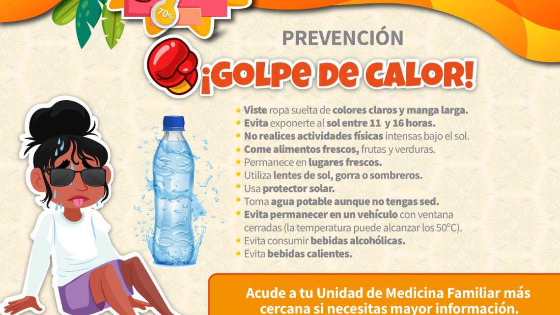 Recomienda IMSS Guerrero extremar medidas preventivas contra onda de calor