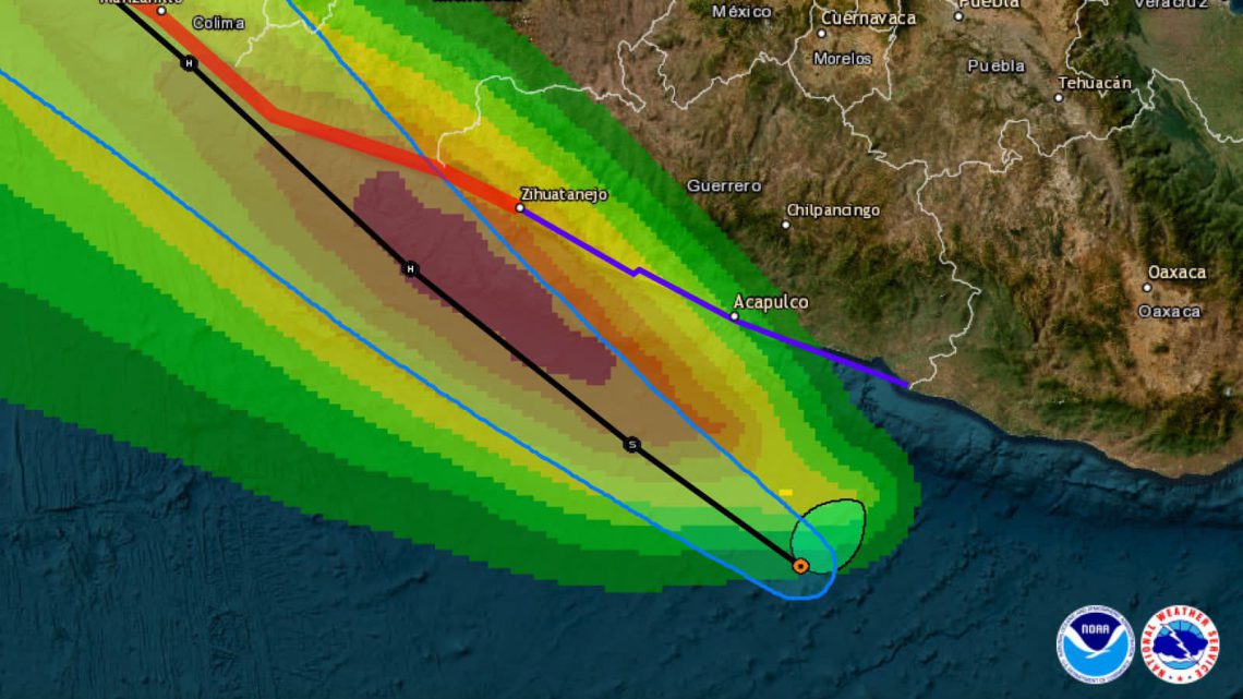 Se formó la Tormenta Tropical “Beatriz” frente a las costas de Guerrero