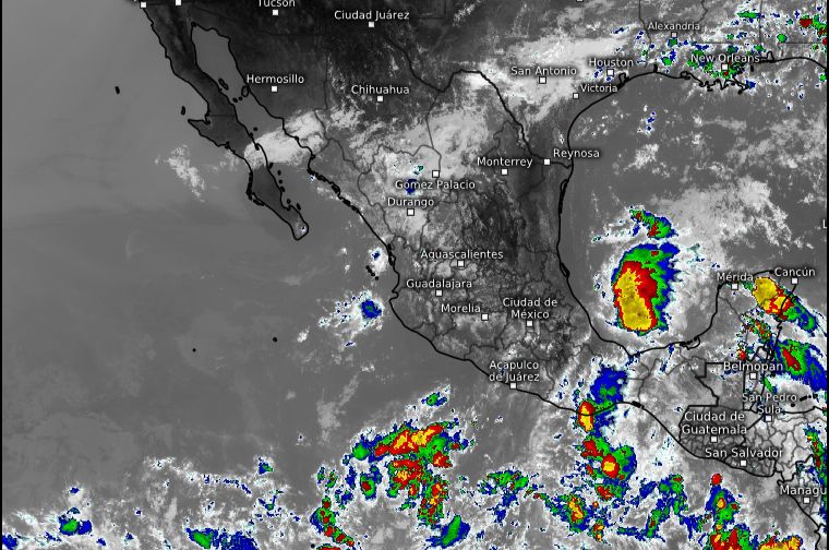 Alerta la SGIRPCGRO por zona de baja presión con potencial ciclónico