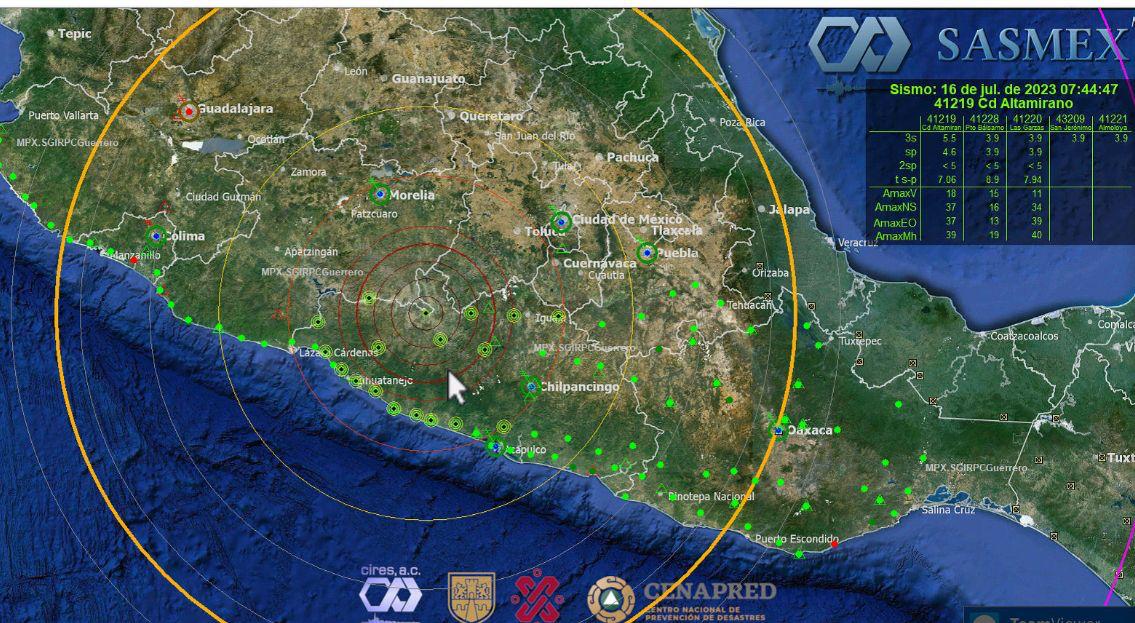 Sin  daños por el sismo ocurrido está mañana con epicentro en Ciudad Altamirano