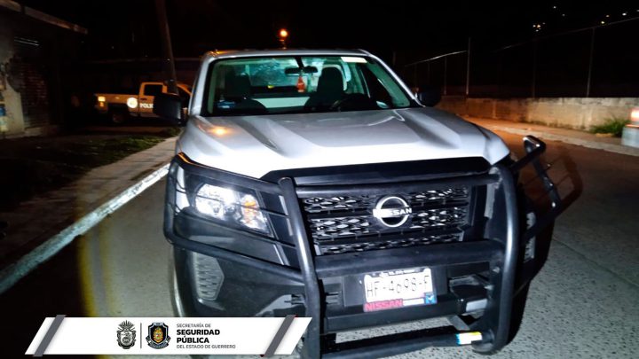 Recupera Policía Estatal camioneta robada en Chilpancingo