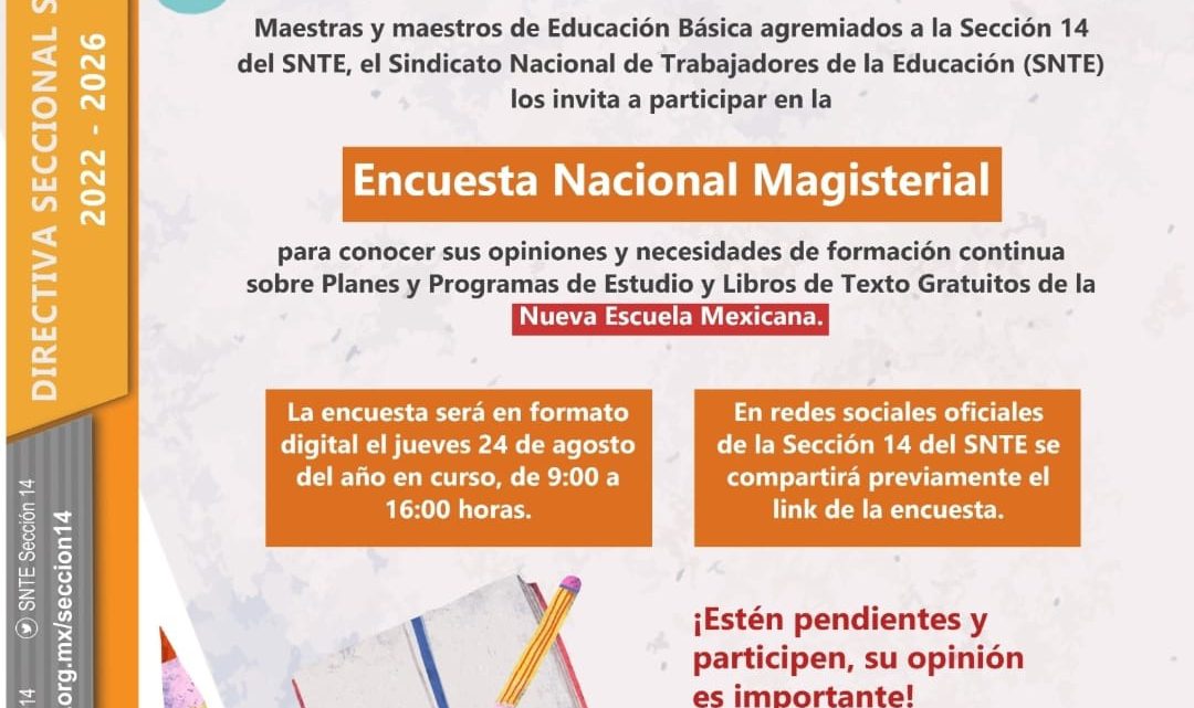 Consultará SNTE a docentes de necesidades de formación continua sobre Planes y Programas de Estudio y Libros de Textos Gratuitos