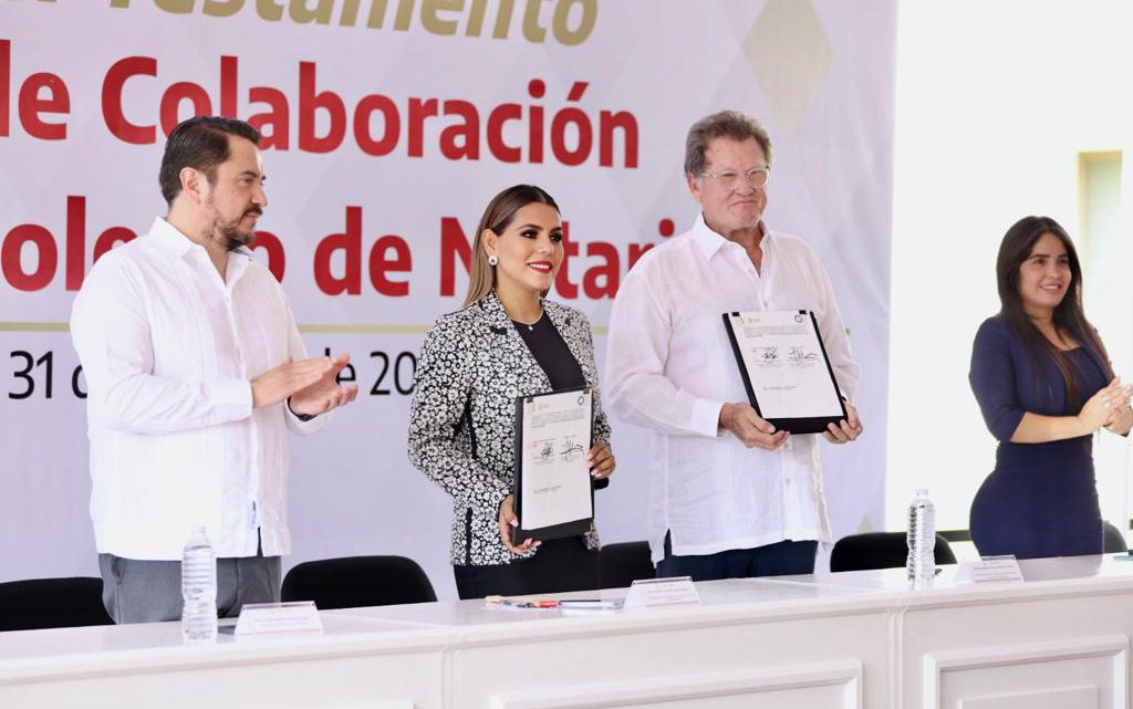 Firma Evelyn Salgado convenio con Notarios para dar arranque a la jornada de “Septiembre mes del Testamento” Firma Evelyn Salgado convenio con Notarios para dar arranque a la jornada de “Septiembre mes del Testamento”