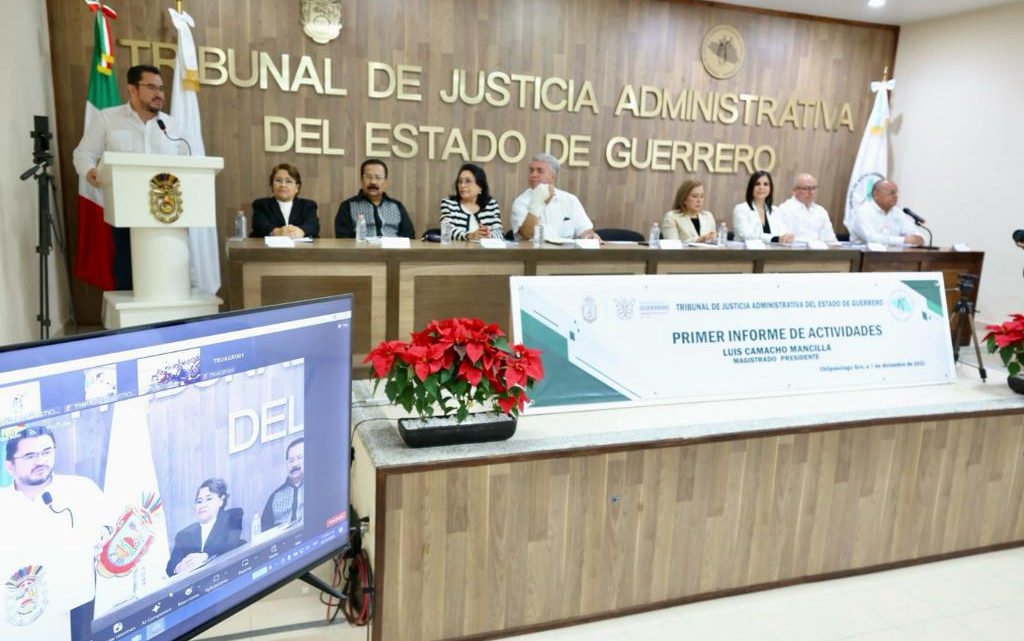 Asiste Ludwig Reynoso al Informe de Actividades del Tribunal Superior de Justicia Administrativa en Guerrero