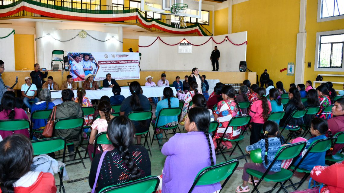 Realiza la SEDEPIA el Taller de Capacitación y Sensibilización sobre la prevención de la Violencia contra las Mujeres en Metlatonoc