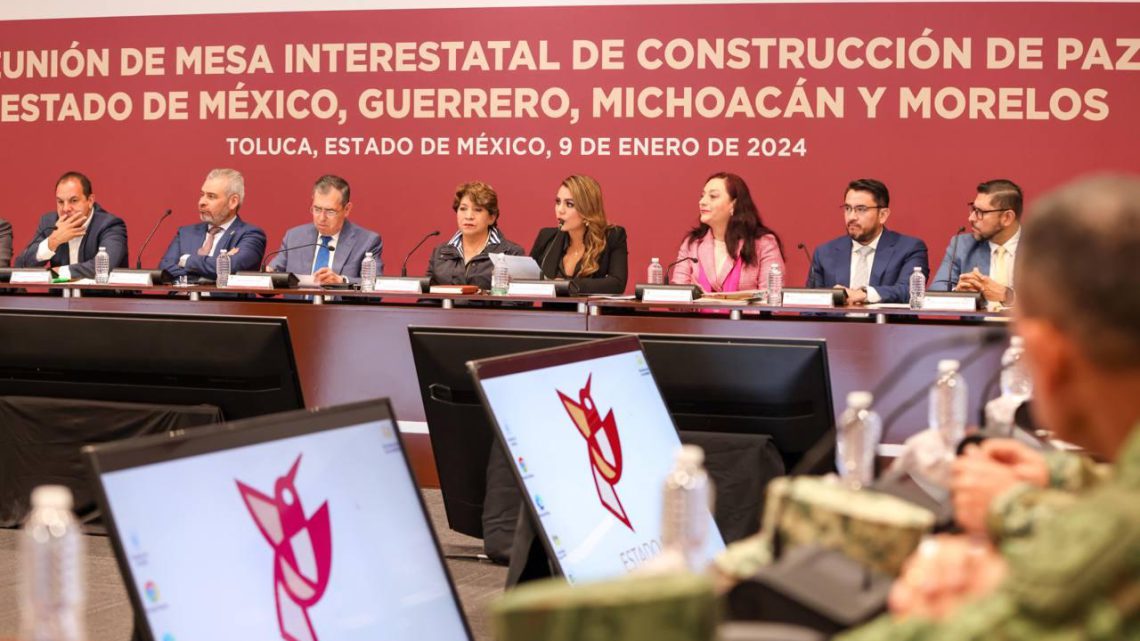Gobernadora Evelyn Salgado firma convenio de seguridad con Estado de México, Michoacán y Morelos