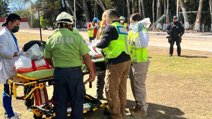 Realiza la SSG y el CRUM traslado aéreo a paciente a la CDMX para recibir atención especializada