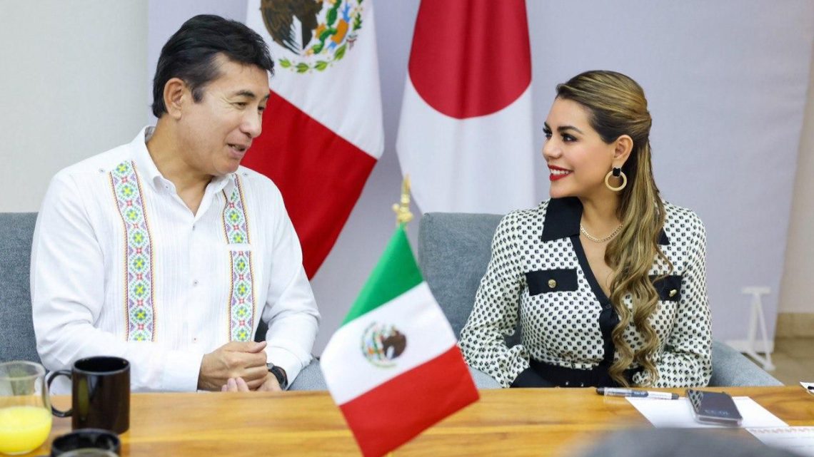 Se reúne la gobernadora Evelyn Salgado con el embajador de Japón en México, Noriteru Fukushima