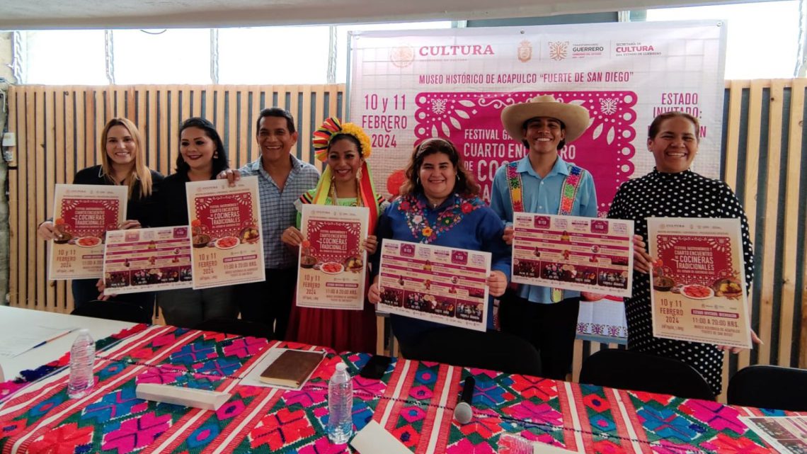 El 10 y 11 de febrero, se realizará el Festival Gastronómico y Cuarto Encuentro de Cocineras Tradicionales, en Acapulco