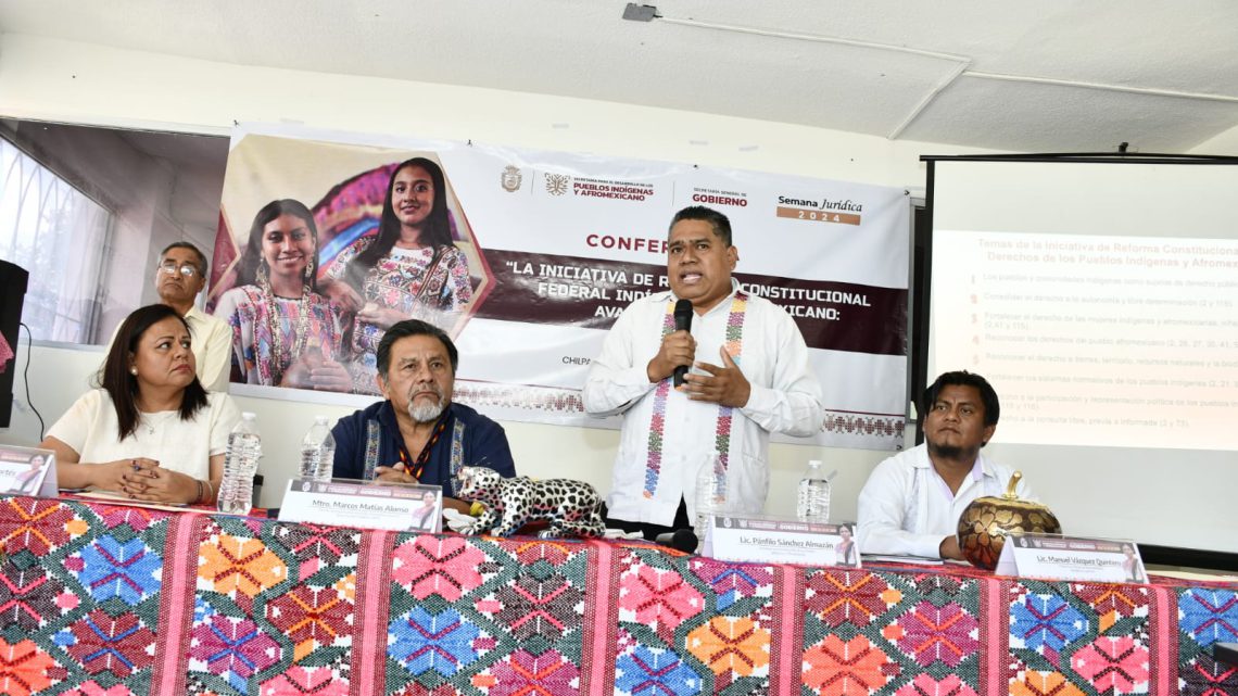 Realizan conferencia sobre la iniciativa de reforma constitucional indígena y afromexicano