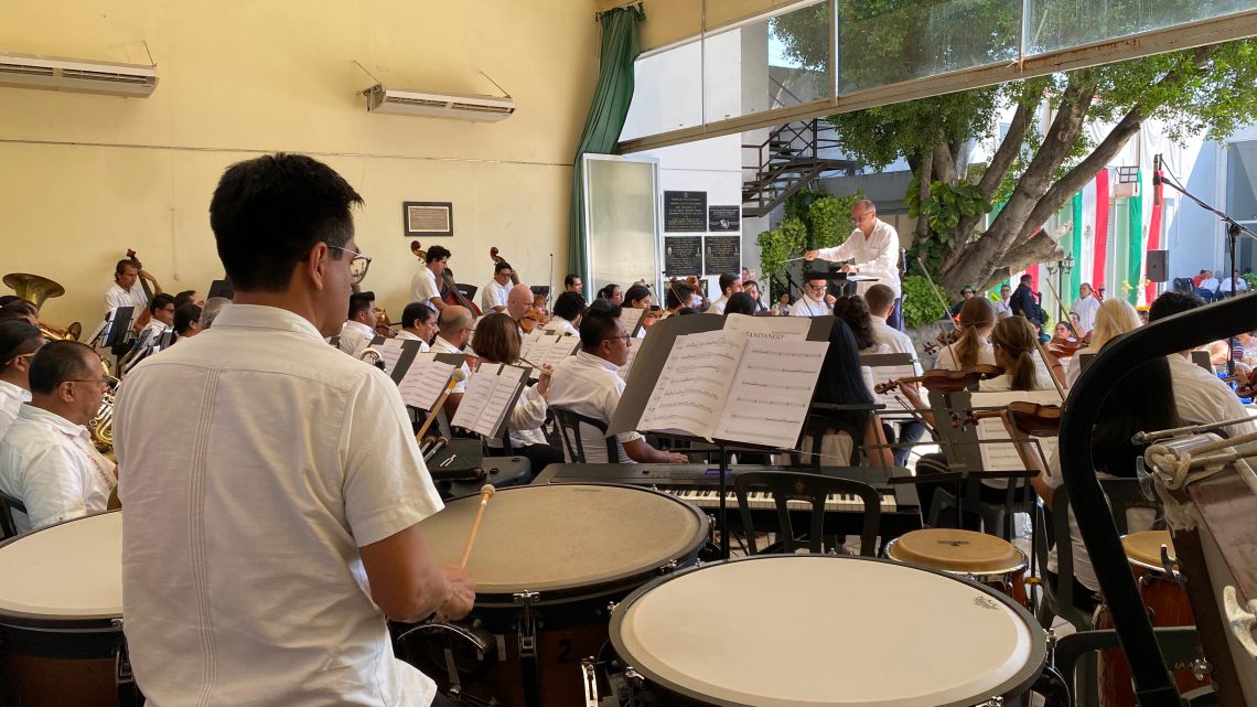 Ofrece la Filarmónica de Acapulco concierto especial en la Cuna de la Bandera