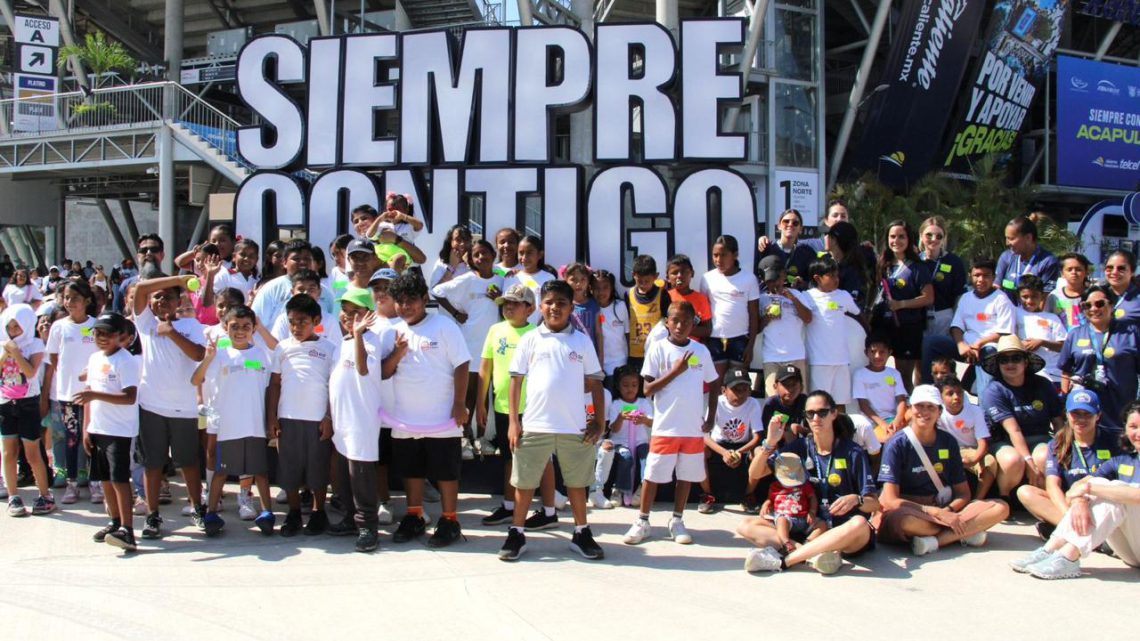 Familias de Acapulco disfrutan del “Family Day” en el Abierto Mexicano de Tenis