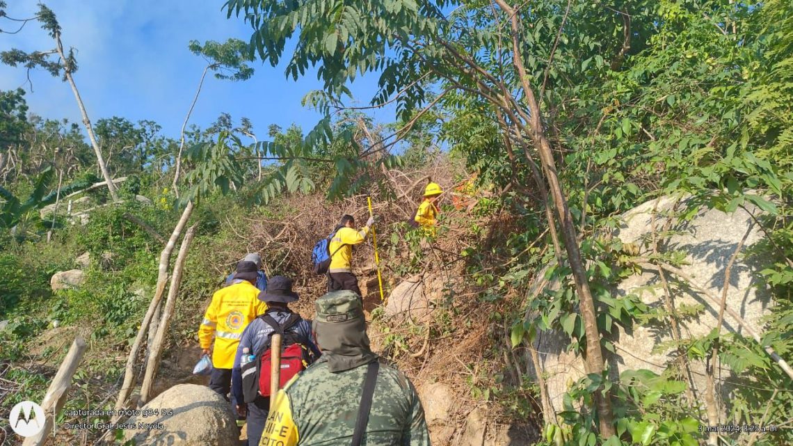 Gobierno del Estado atiende tres incendios forestales en activo en el municipio de Acapulco