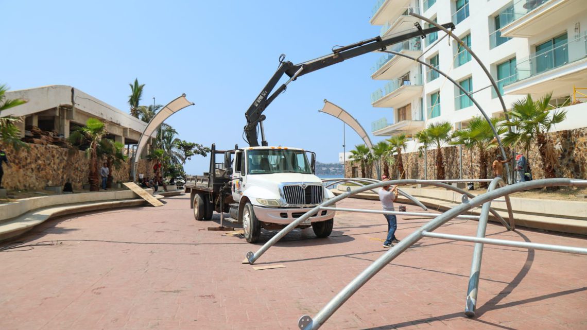 Se mejora imagen urbana en puntos turísticos de Acapulco previo a la Semana Santa