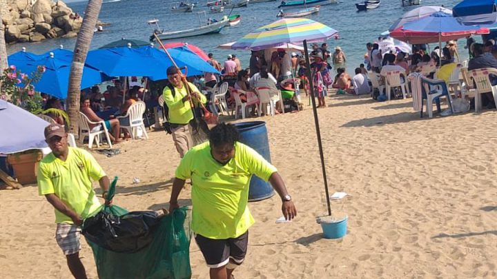 Promotora de Playas Acapulco ha recolectado 540 toneladas de basura en el primer periodo de las vacaciones de Semana Santa