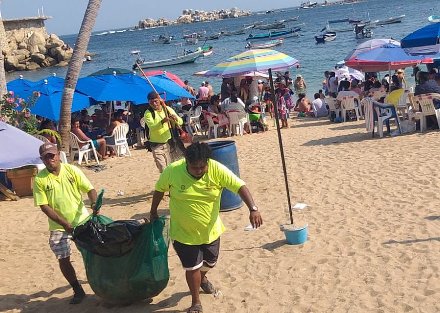 Promotora de Playas Acapulco ha recolectado 540 toneladas de basura en el primer periodo de las vacaciones de Semana Santa