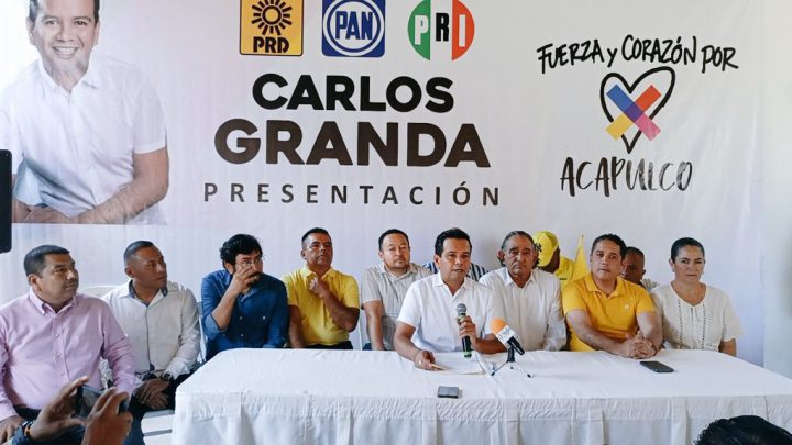 Con un llamado a rescatar a Acapulco de la destrucción, presentan a Carlos Granda como candidato de la alianza Fuerza y Corazón por Guerrero