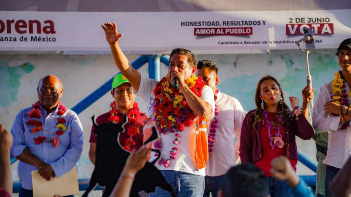 Convoca Félix Salgado a utilizar el voto para reforzar los programas de Morena a favor del pueblo