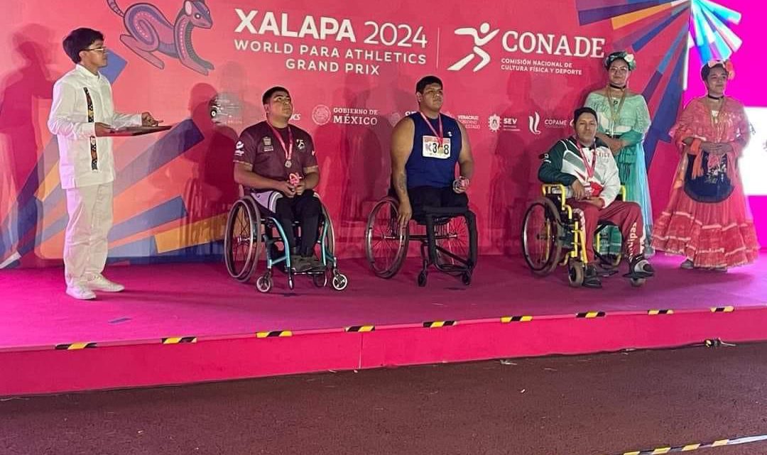 Guerrerense conquista tres medallas en el World Para Athletics Grand Prix 2024.