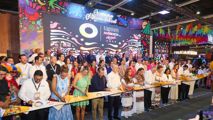 Inauguran Evelyn Salgado y Miguel Torruco Marqués la expo del Tianguis Turístico 2024