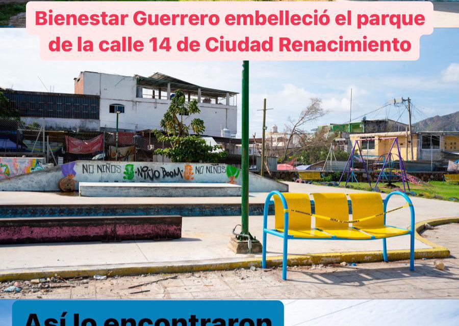 Emprende la gobernadora Evelyn Salgado acciones continúas para la reconstrucción, rehabilitación y recuperación de los espacios comunitarios en Acapulco Emprende la gobernadora Evelyn Salgado acciones continúas para la reconstrucción, rehabilitación y recuperación de los espacios comunitarios en Acapulco