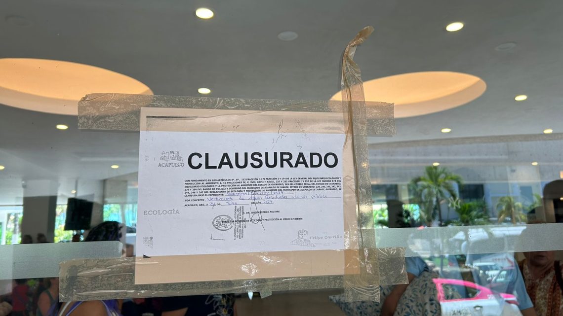 Clausuran hotel Emporio por verter aguas residuales a la vía pública Clausuran hotel Emporio por verter aguas residuales a la vía pública