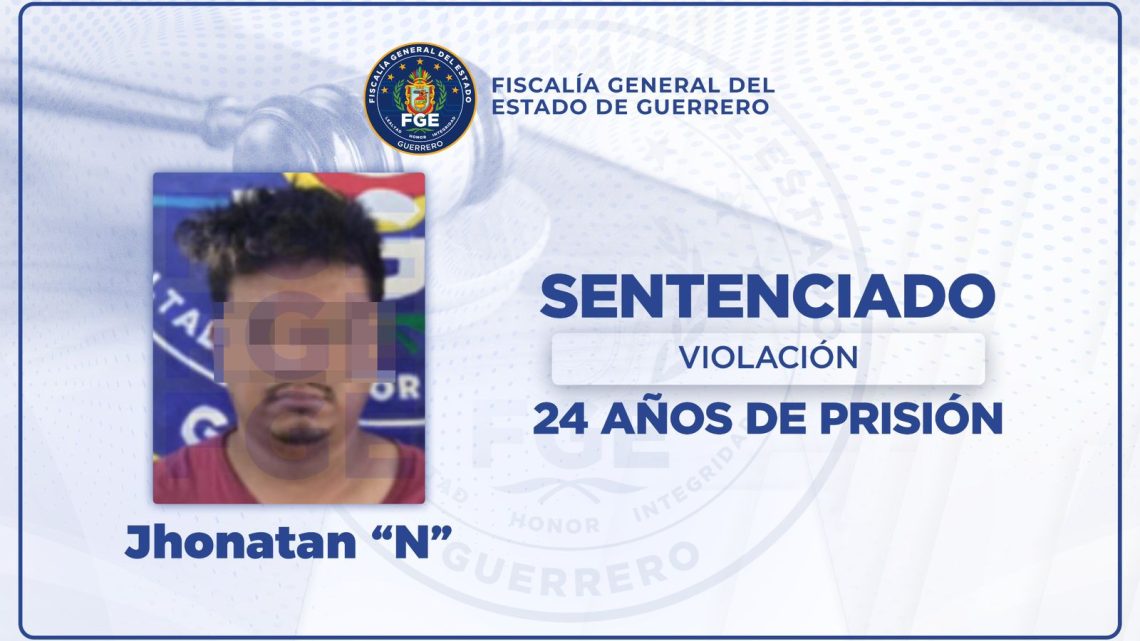 FGEGuerrero logra sentencia de 24 años de prisión por delito de Violación, en Tuxpan. FGEGuerrero logra sentencia de 24 años de prisión por delito de Violación, en Tuxpan.