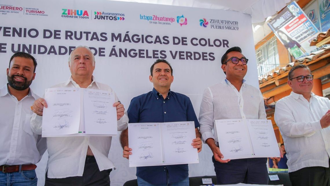 Firma Gobierno de Guerrero y SECTUR Federal convenio de Rutas Mágicas de Color en Zihuatanejo Firma Gobierno de Guerrero y SECTUR Federal convenio de Rutas Mágicas de Color en Zihuatanejo