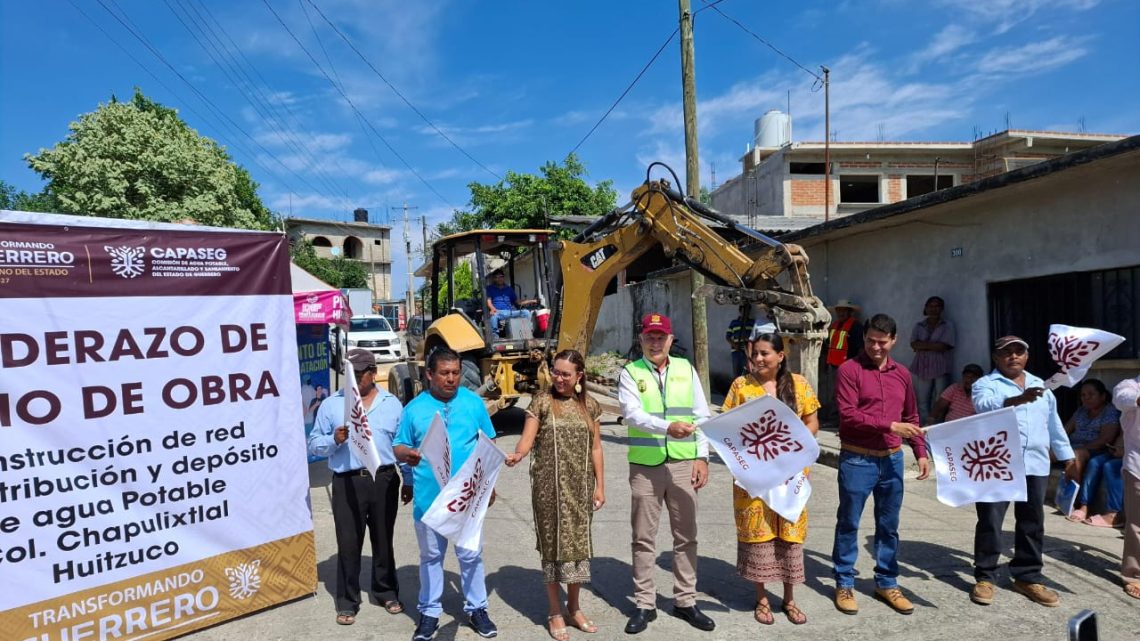 Inicia Evelyn Salgado la construcción del sistema de agua en Chapulixtlal Inicia Evelyn Salgado la construcción del sistema de agua en Chapulixtlal